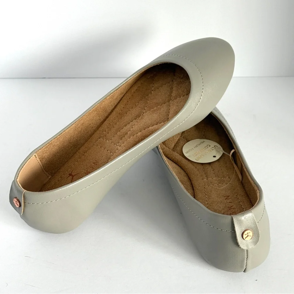 Danskin Poise Classic Ballet Flats Gray Women Flats Size 6